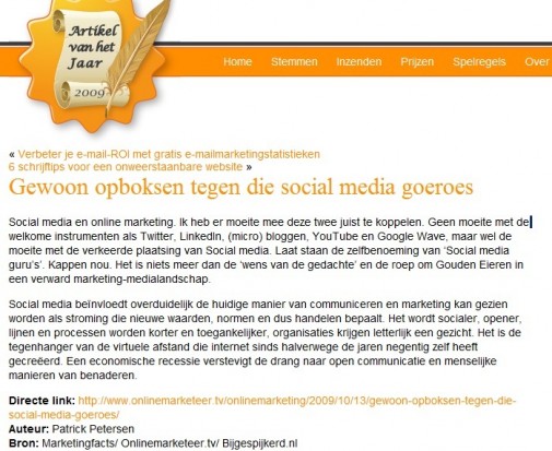 artikelvanhetjaars