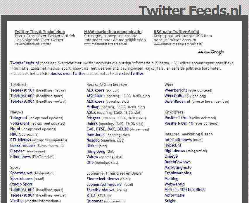 twitterfeeds